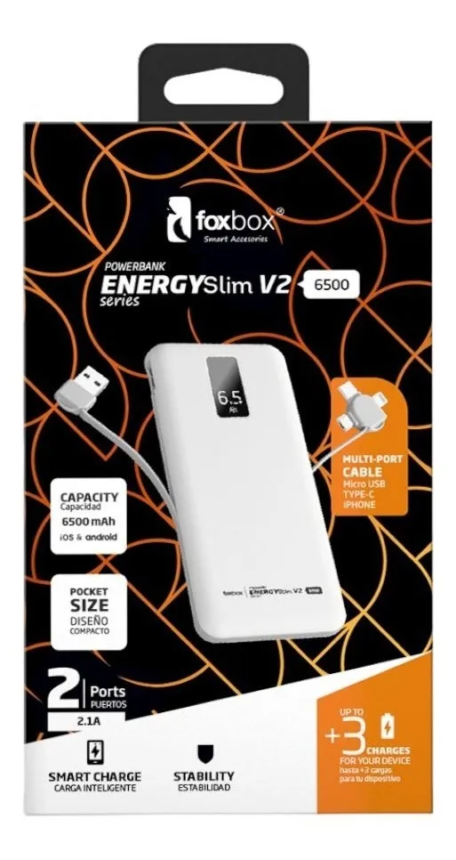 POWER BANK 6500 MAH FOXBOX