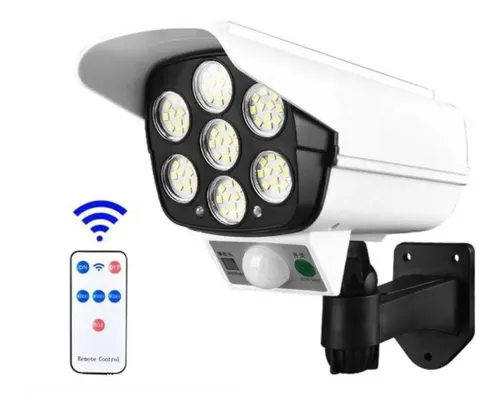 LÁMPARA SOLAR LED CÁMARA FALSA